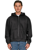 Casual Premium Combed 330 Acid Boxy Oversize Zip Hood CRBHSAC250