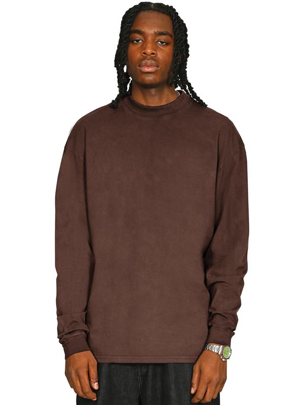 Casual Core Combed 180 Acid Oversize Extended Neck L/S Tee CRBTAC450