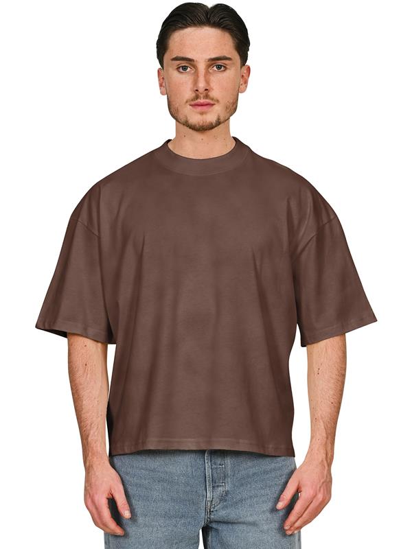 Casual Premium Combed 220 Acid Boxy Oversize Extended Neck Tee CRBTAC200