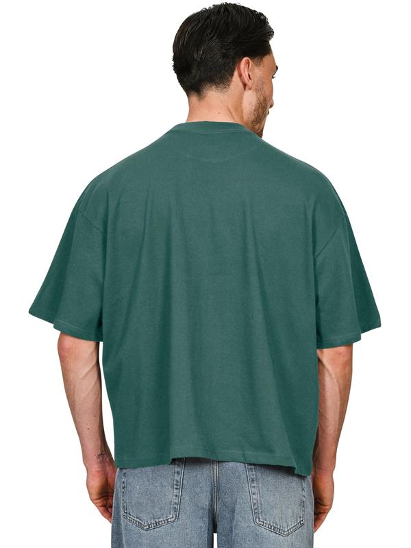 Casual Premium Combed 220 Acid Boxy Oversize Extended Neck Tee CRBTAC200