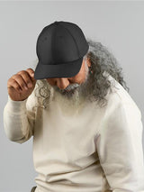 Atlantis Nila 6 Panel Structured Low Profile Mid Visor Stretch Fully Closed Recycled Trucker Cap ACNILA