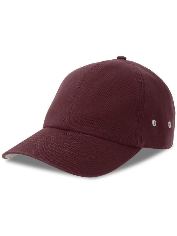 Atlantis Action S 6 Panel Unstructured Low Profile Curved Visor Chino Organic Cap ACACTN