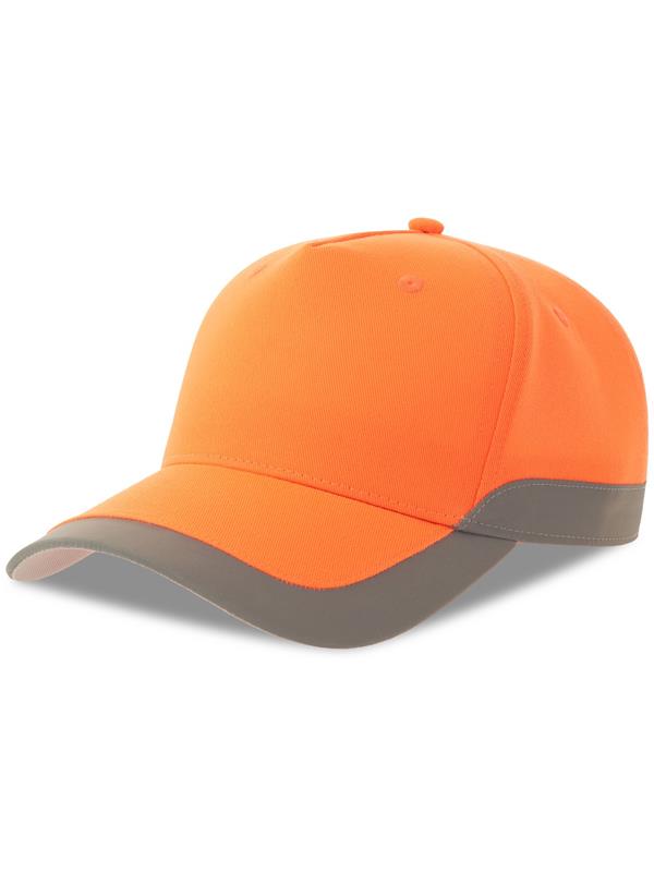 Atlantis Helpy S 5 Panel Structured High Profile Curved Visor Reflective Recycled Cap ACHLPS