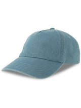 Atlantis Iraya 5 Panel Unstructured Low Profile Mid Visor Denim Recycled Cap ACIRAC
