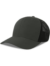 Atlantis Nila 6 Panel Structured Low Profile Mid Visor Stretch Fully Closed Recycled Trucker Cap ACNILA