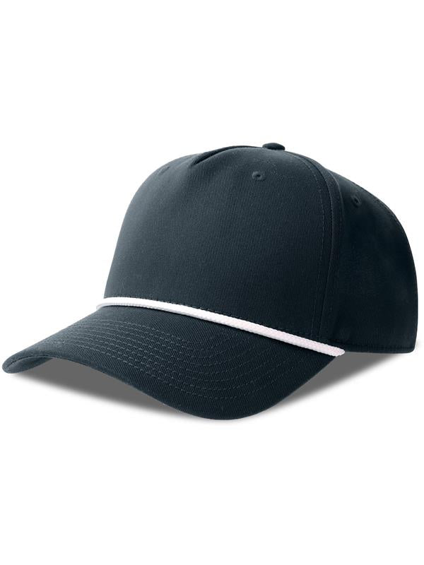 Atlantis Paka 5 Panel Structured High Profile Mid Visor With Rope Recycled Cap ACPAKA