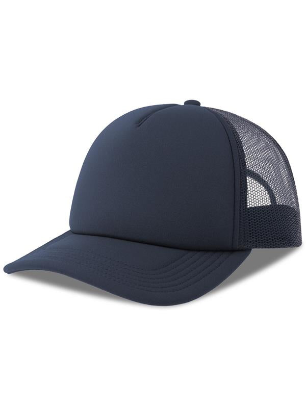 Atlantis Rapper S 5 Panel Structured Foam Mid Profile Curved Visor Recycled Trucker Cap ACRPPR