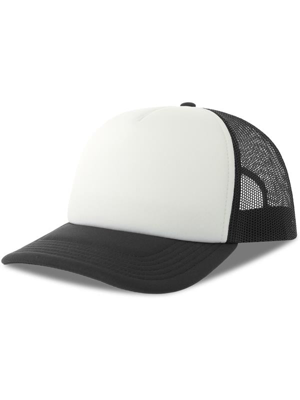 Atlantis Rapper S 5 Panel Structured Foam Mid Profile Curved Visor Recycled Trucker Cap ACRPPR