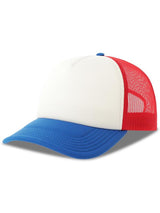 Atlantis Rapper S 5 Panel Structured Foam Mid Profile Curved Visor Recycled Trucker Cap ACRPPR