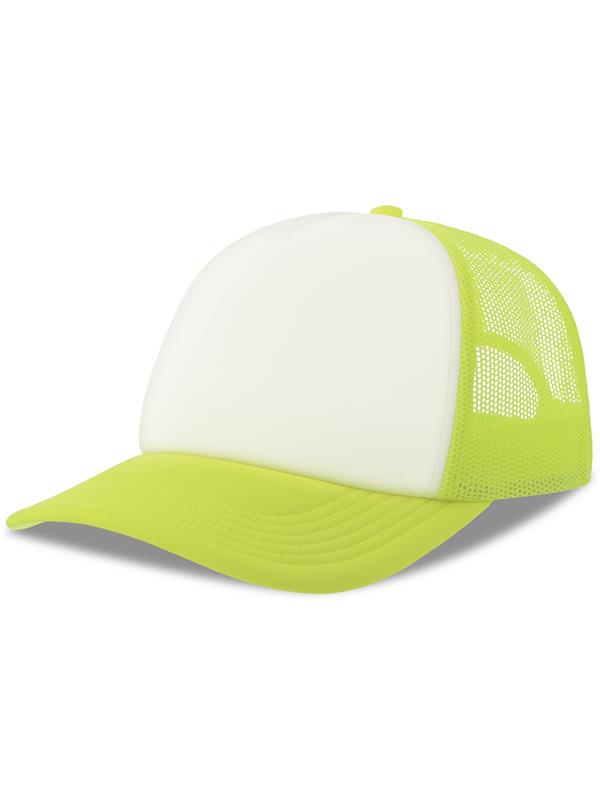 Atlantis Rapper S 5 Panel Structured Foam Mid Profile Curved Visor Recycled Trucker Cap ACRPPR