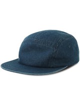 Atlantis Ruby 5 Panel Unstructured Low Profile Flat Visor Denim Recycled Camper Cap ACRUBY