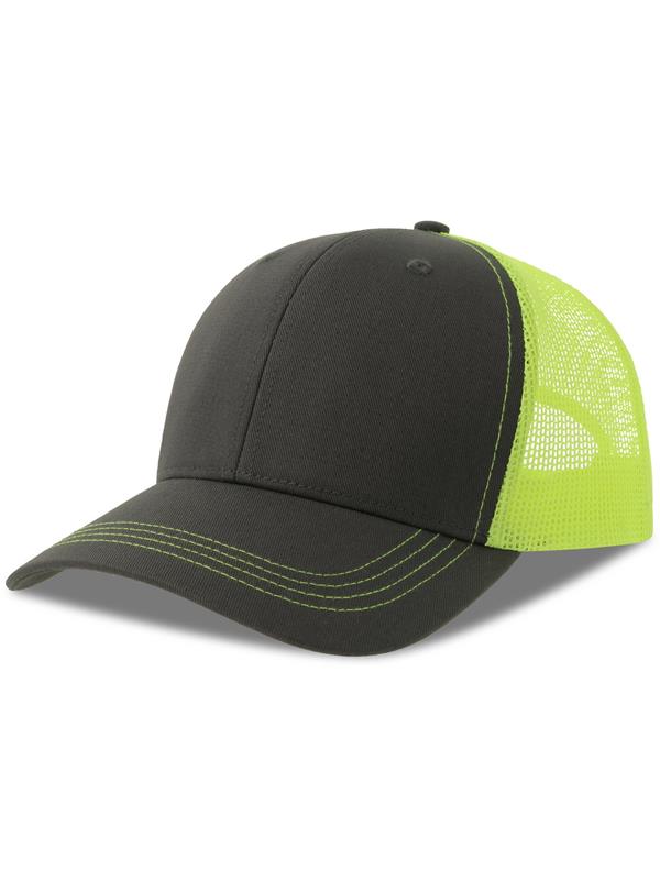 Atlantis Sonic S 6 Panel Structured Mid Profile Mid Visor Contrast Organic Trucker Cap ACSONS