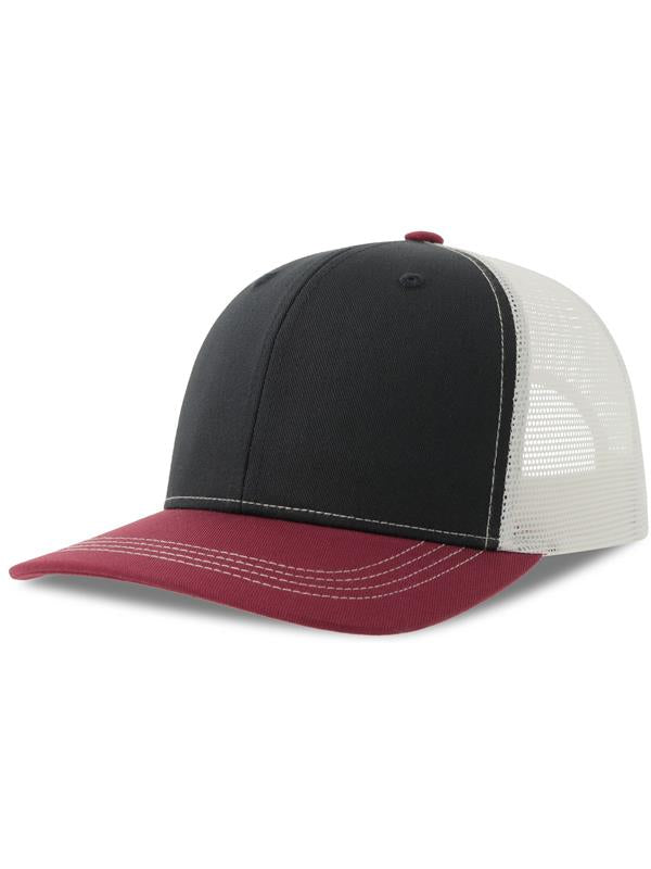 Atlantis Sonic S 6 Panel Structured Mid Profile Mid Visor Contrast Organic Trucker Cap ACSONS