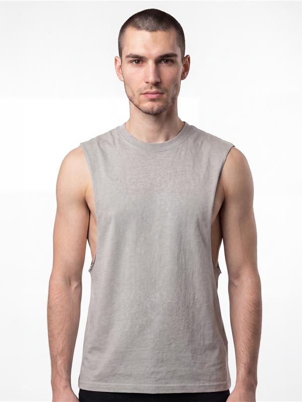 Casual Core Organic Combed 180 Regular Raw Edge Droparm Tank CRBV600