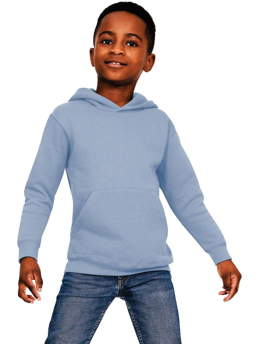 Casual Classics Kids Ringspun Blended Hooded Sweatshirt C2200B - Light Blue