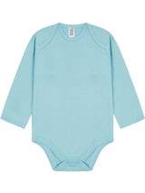 Casual Classics Baby Long Sleeve Body Suit C8020T - Light Blue