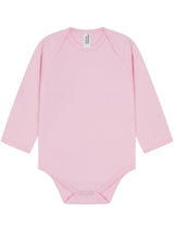 Casual Classics Baby Long Sleeve Body Suit C8020T - Light Pink