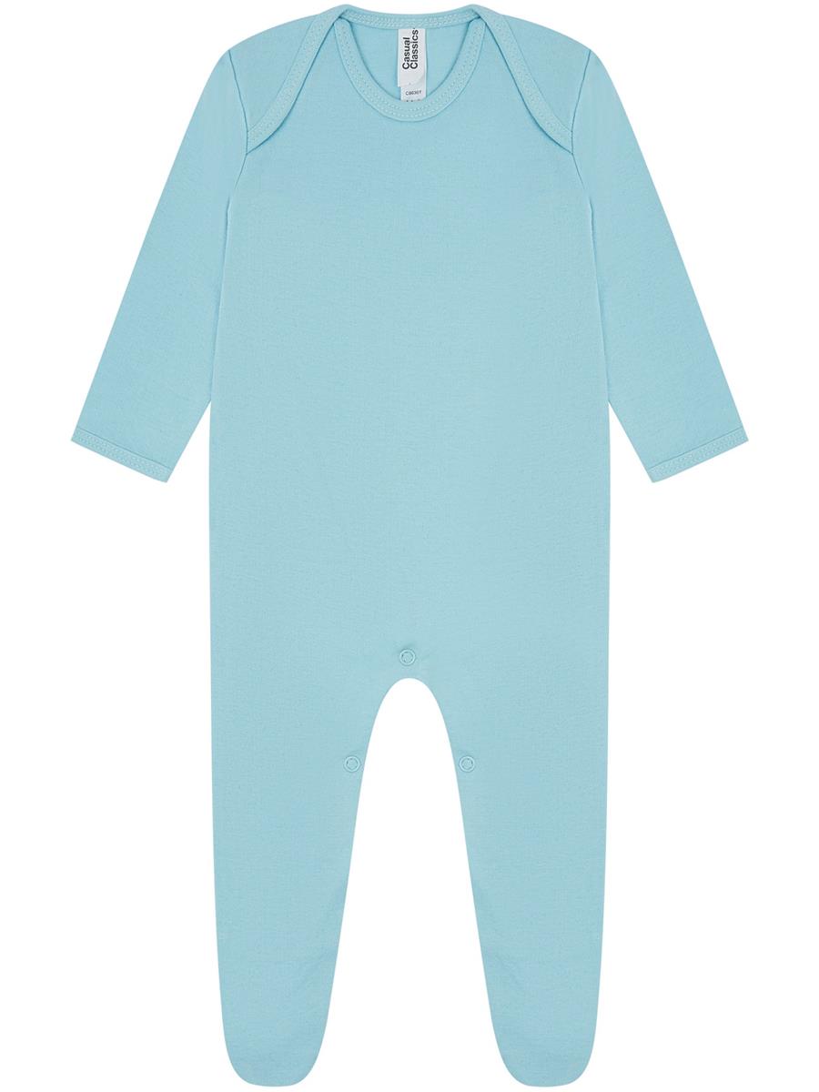 Casual Classics Baby Romper Suit C8030T - Light Blue