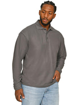 Casual Classics Long Sleeved Polo C1007 - Charcoal