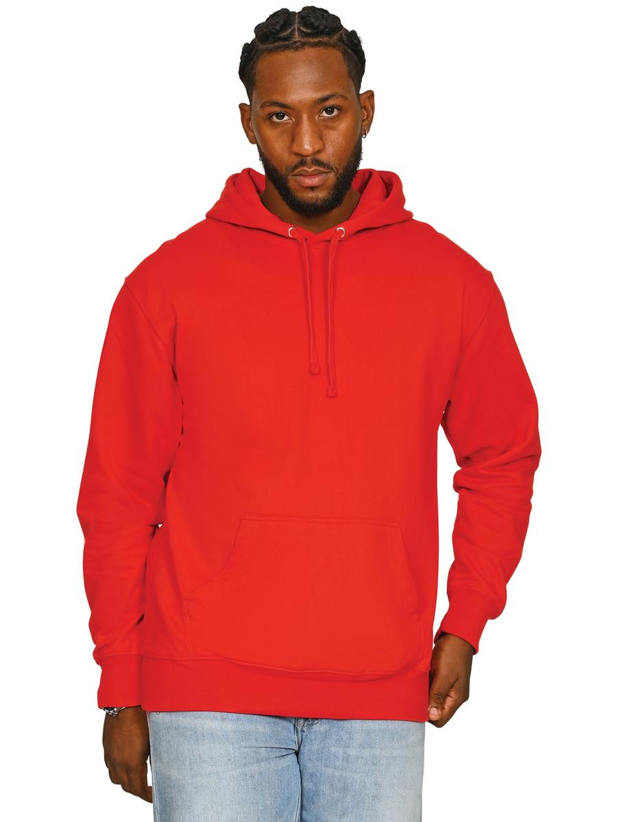 Casual Classics Ringspun Blended Hooded Sweatshirt C2200 - Red