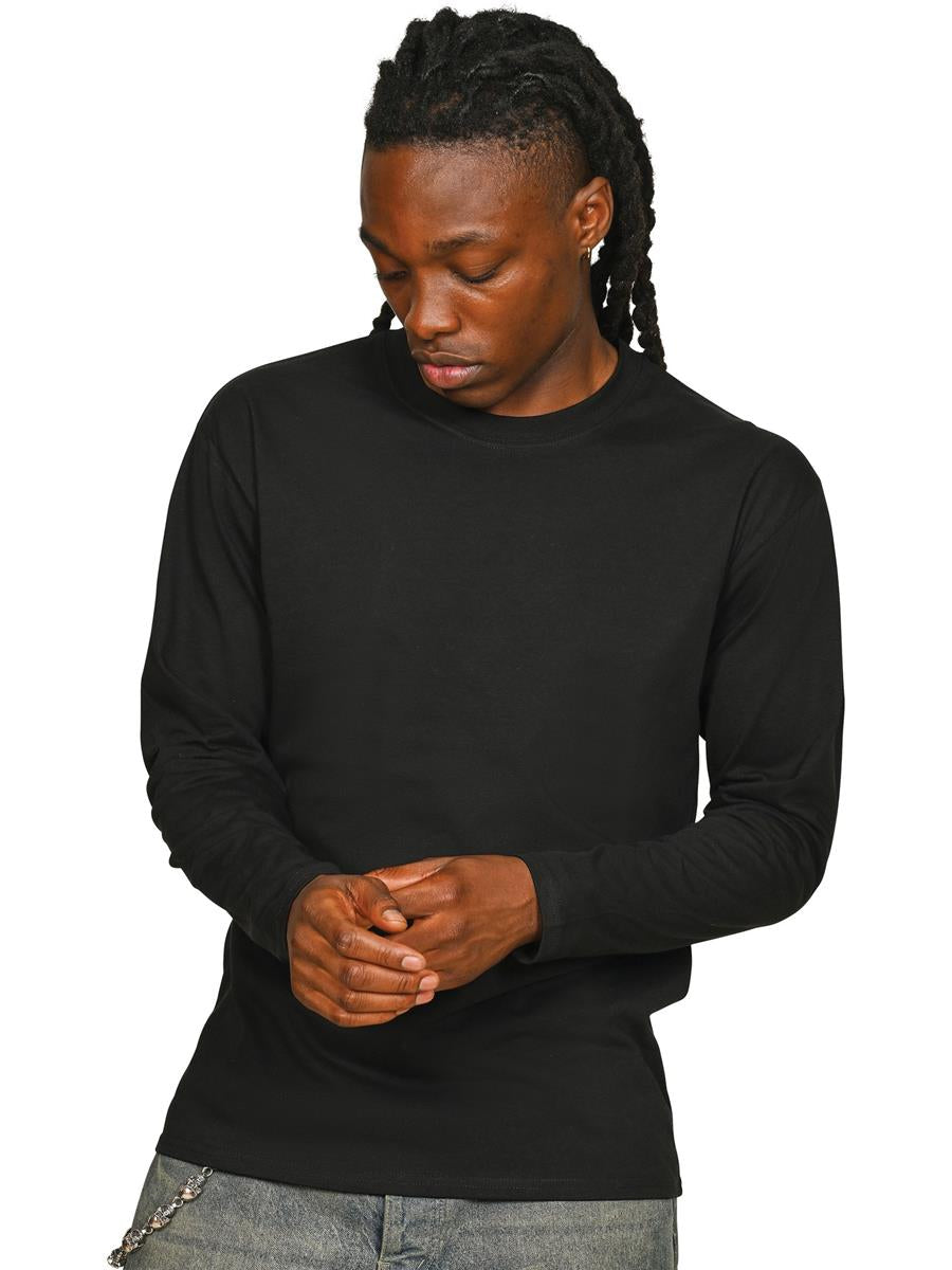 Casual Classic Long Sleeve T Shirt CR1550 - Black