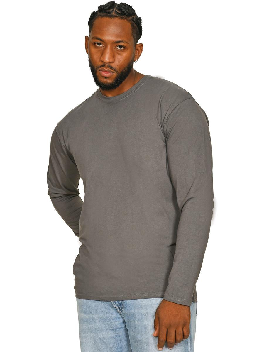 Casual Classic Long Sleeve T Shirt CR1550 - Charcoal