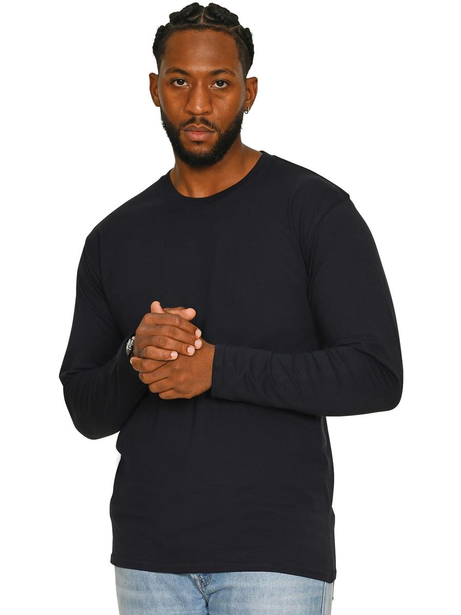 Casual Classic Long Sleeve T Shirt CR1550 - Navy