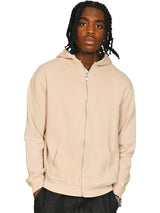 Casual Ringspun Blended Core Zip Hood CRBHS40 - Sand