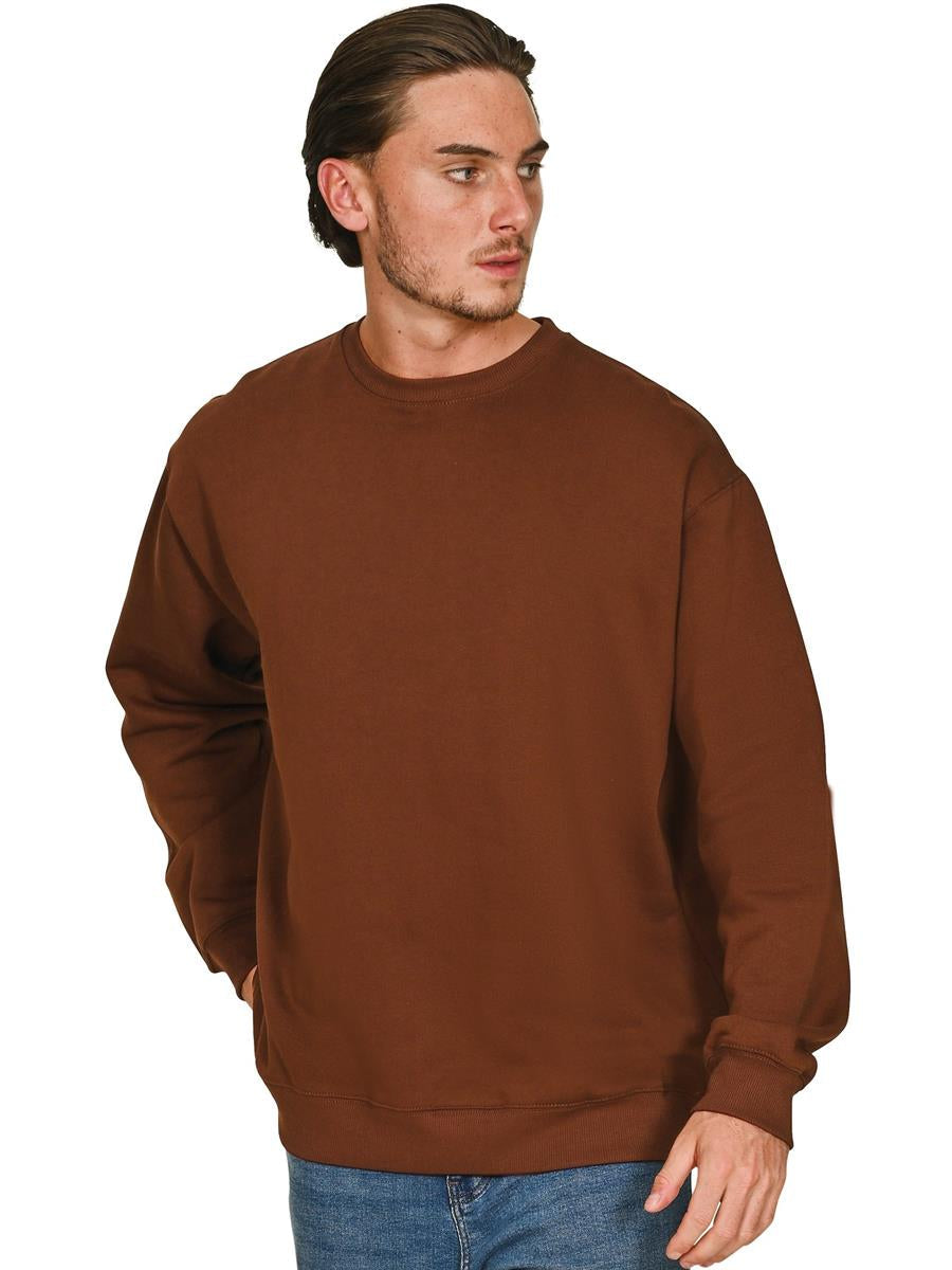 Casual Ringspun Blended Oversize Sweat CRBSW30 - Chocolate
