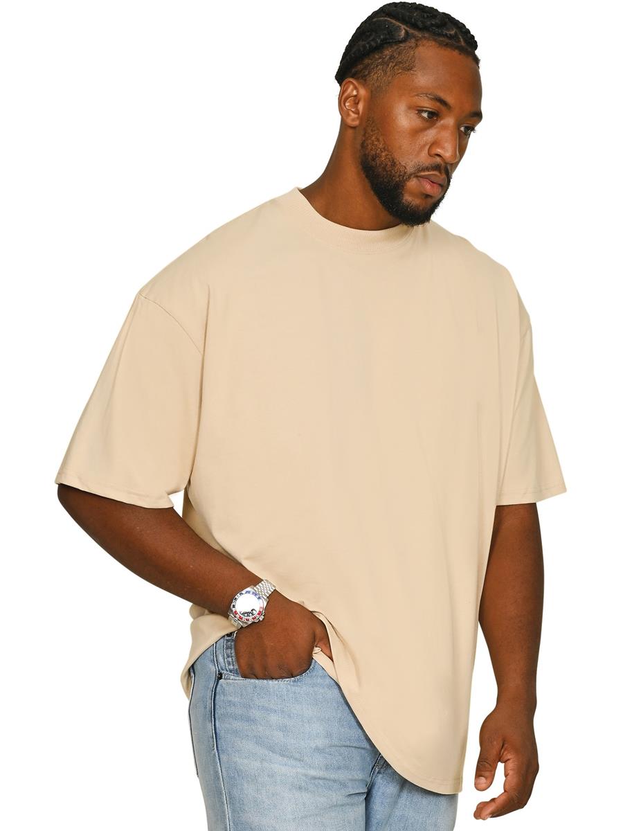 Casual Ringspun Oversize Extended Neck Tall T-Shirt CRBT55 - Sand