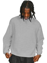 Casual Ringspun Blend Boxy Oversize Extended Neck Sweat CRBSW20 - Ash Grey