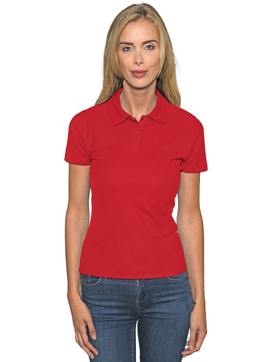 Casual Classics Ladies Polo C101L - Red