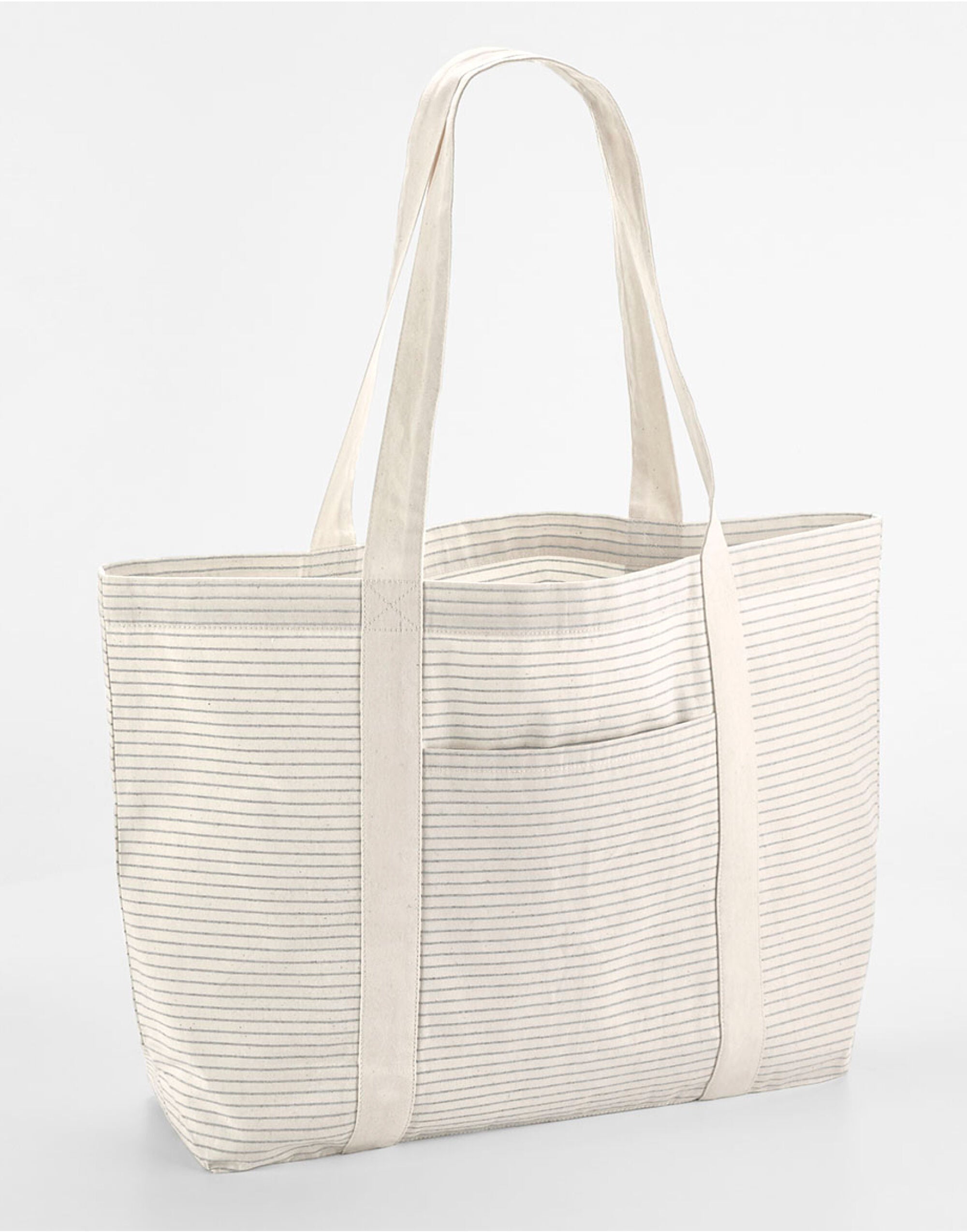 Westford Mill Striped Organic Cotton Shopper W255