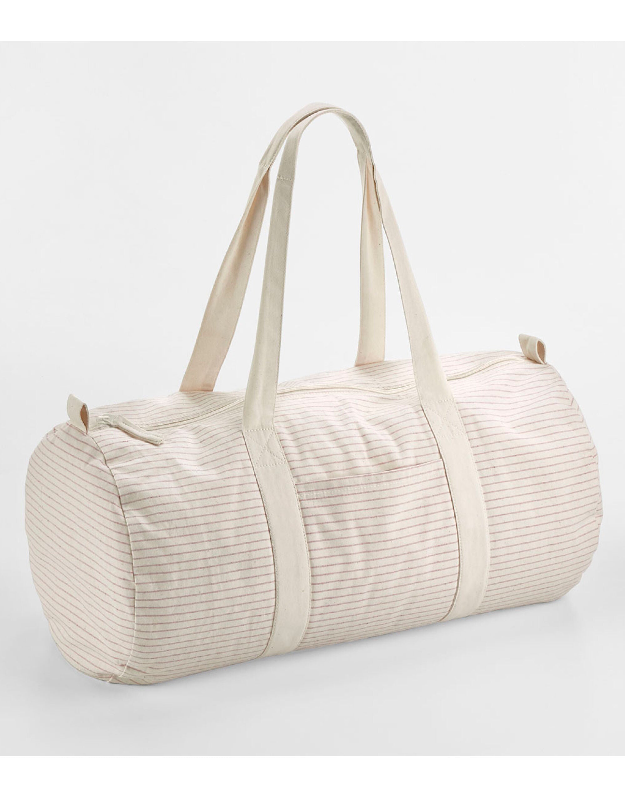 Westford Mill Striped Organic Cotton Barrel Bag W258