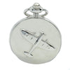 Spitfire Embossed Quartz Full Hunter Pocket Watch by Dalaco