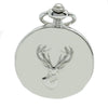 Stag Embossed Quartz Full Hunter Pocket Watch by Dalaco