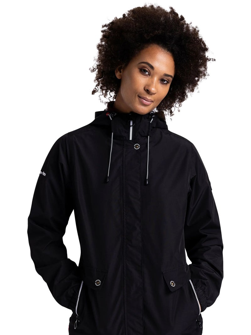 Trespass Flourish Women's Waterproof Jacket - Black - Flourish C