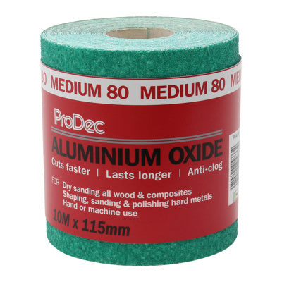 ProDec 10m Green Aluminium Oxide - 80 Grit