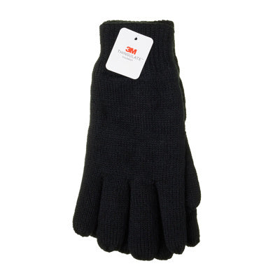 Blackrock Black Thinsulate Lined Woolly Gloves