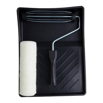 ProDec Contractor 9" x 1.75" Medium Pile Polyester Roller, Frame & Tray Kit - single sleeve