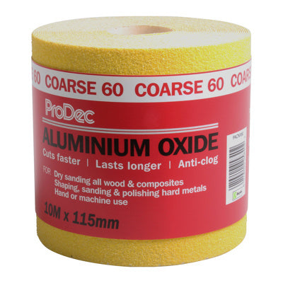 ProDec 10m Yellow Aluminium Oxide - 60 Grit