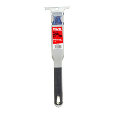 ProDec 11" 4 Row Wire Brush With Scraper