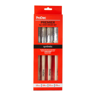ProDec 4pc Pointed Synthetic Sash Brush Set