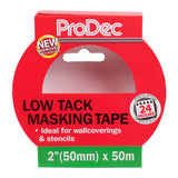 ProDec 2" x 50m General Purpose Low Tack Masking Tape