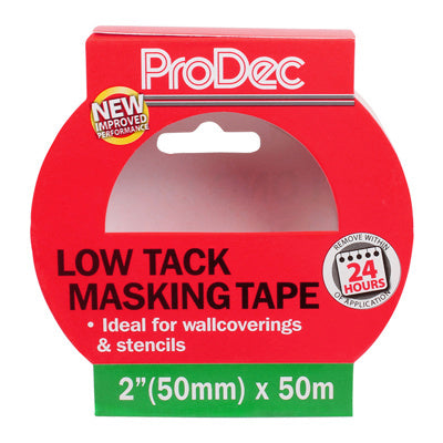 ProDec 2" x 50m General Purpose Low Tack Masking Tape