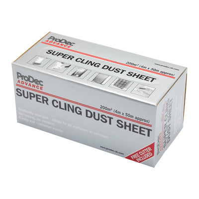 ProDec Advance 200sqm (4m x 50m) Super Cling Polythene Dust Sheet Roll