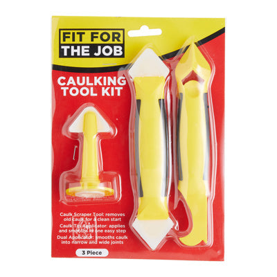 Fit For The Job 3pc Caulking Tool Kit