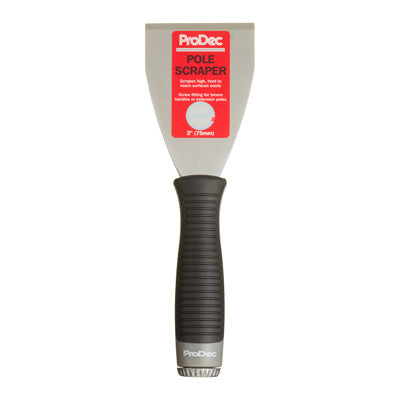 ProDec 3" Straight Pole Scraper - screw fit for extension pole