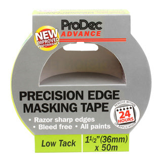 ProDec Advance 36mm x 50m Low Tack Precision Edge Masking Tape