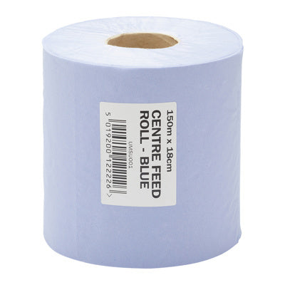 ProDec Roll Blue Centre Feed Towel 150m - individually barcoded